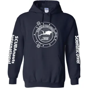 SCUBAnauts International Pullover Hoodie Navy Blue