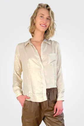 Siena Shimmer Shirt - Ivory