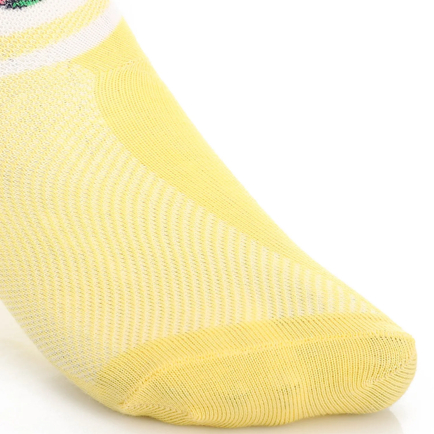 Socks For Girl - Simple, Elegant -Yellow & white