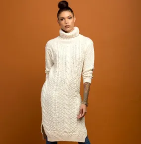 SOFI CREME KNIT SWEATER DRESS