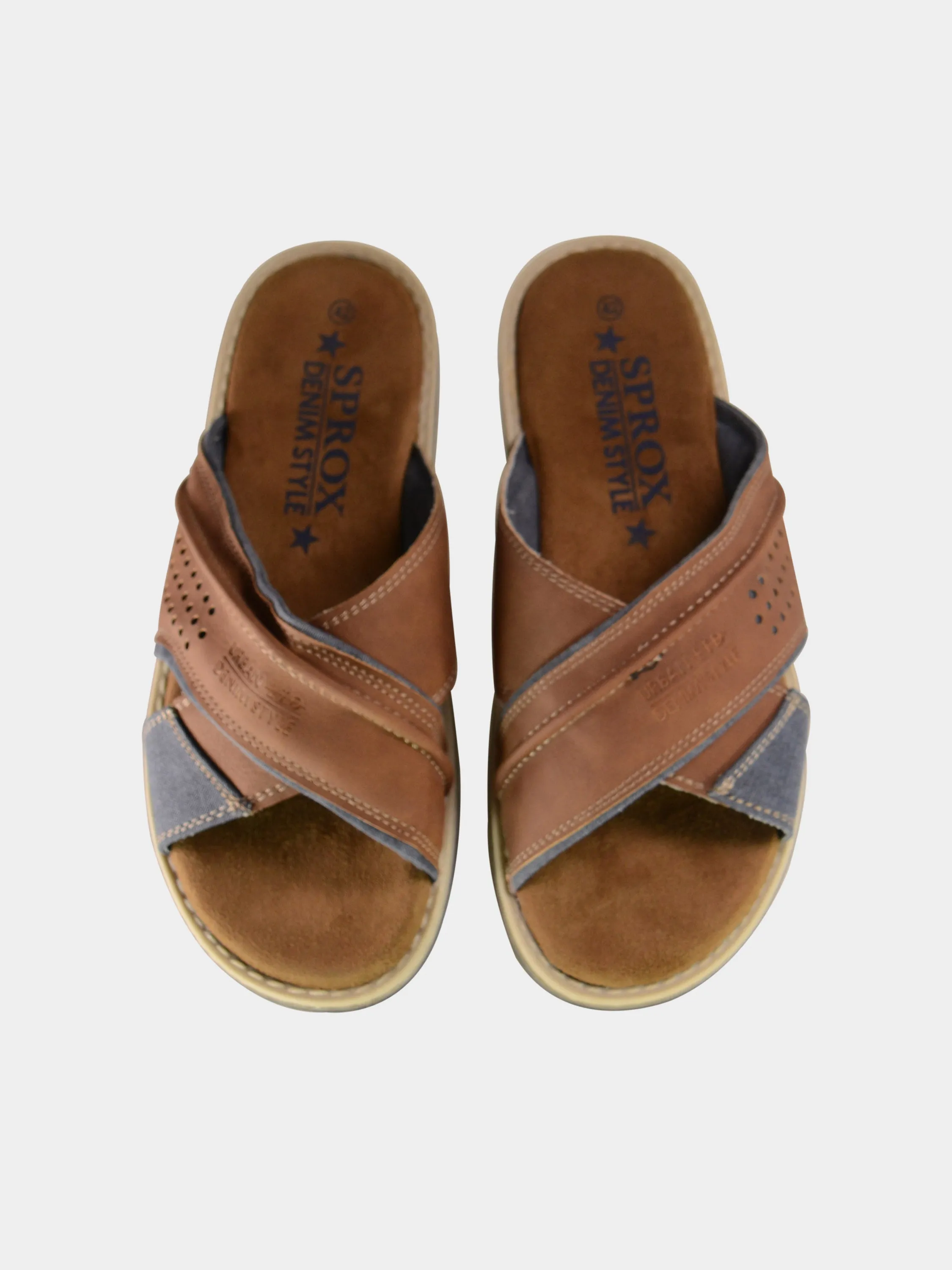 Sprox Men's Suede Slider Sandals