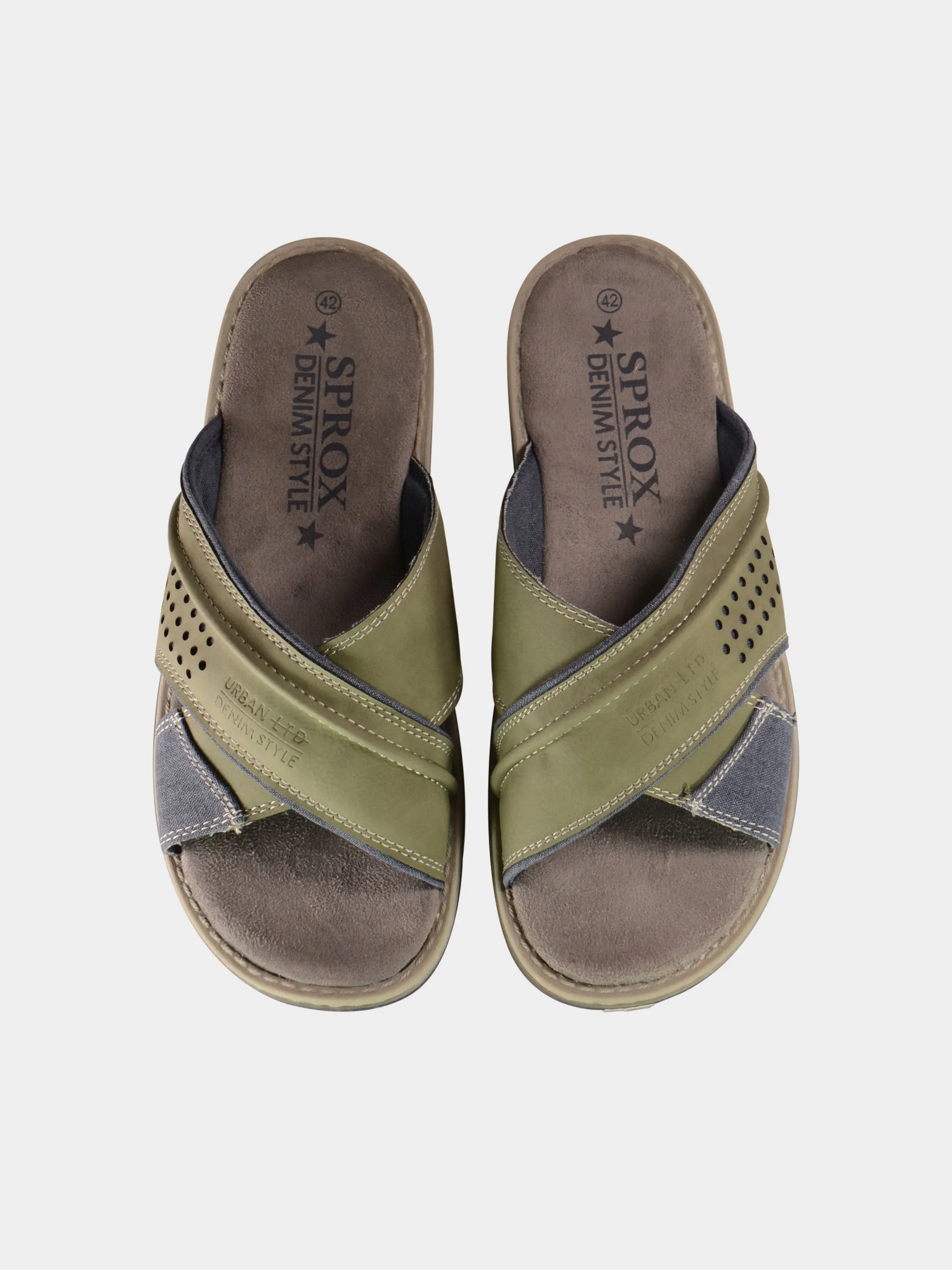 Sprox Men's Suede Slider Sandals