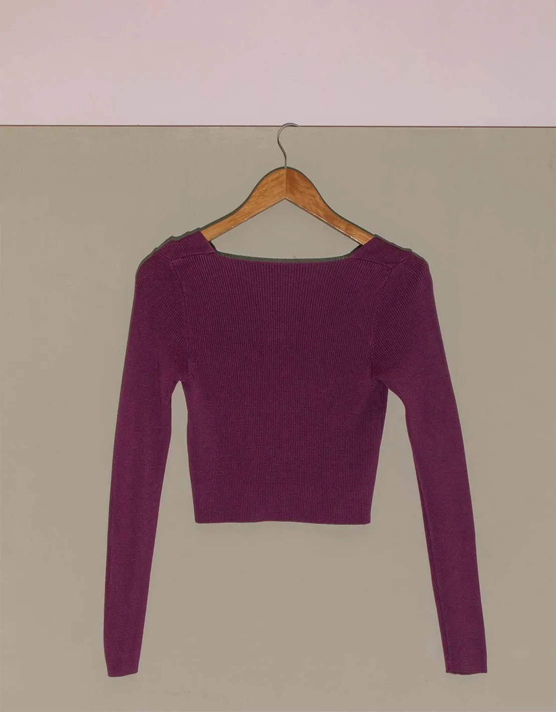 Square neck crop top