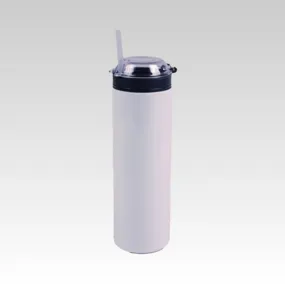 Stainless Steel Tumbler w/Black Snack Lid