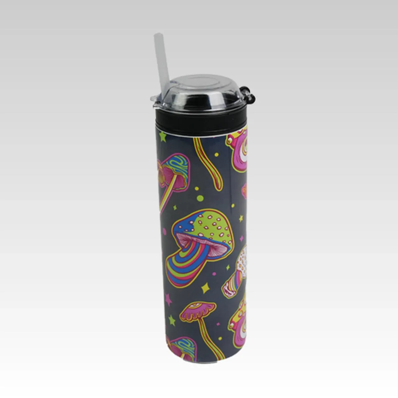 Stainless Steel Tumbler w/Black Snack Lid