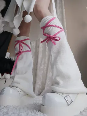 Strap White Barbie Leg Warmers【s0000006215】