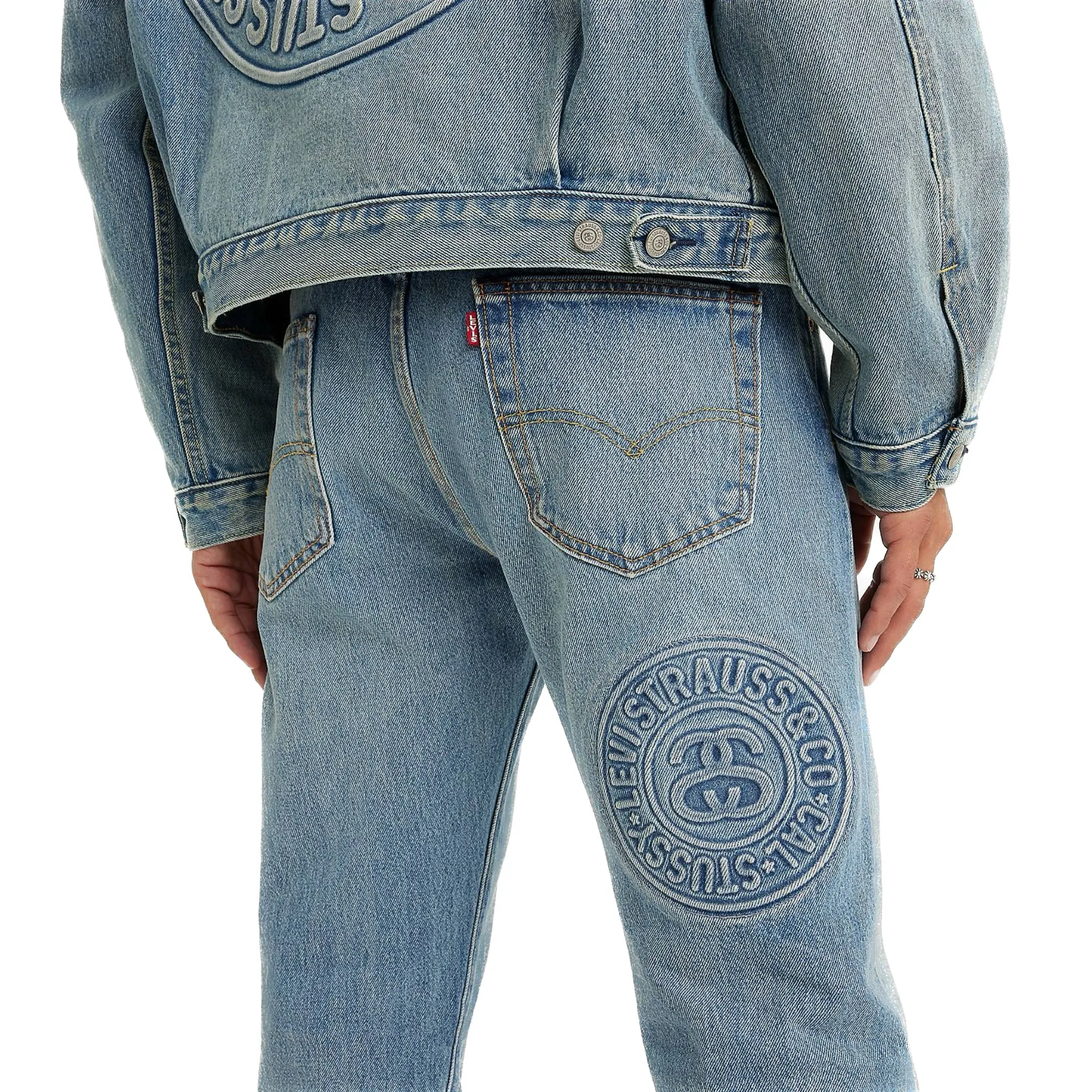 Stussy x Levi's Embossed 501 Jeans Stussy Rugged Blue