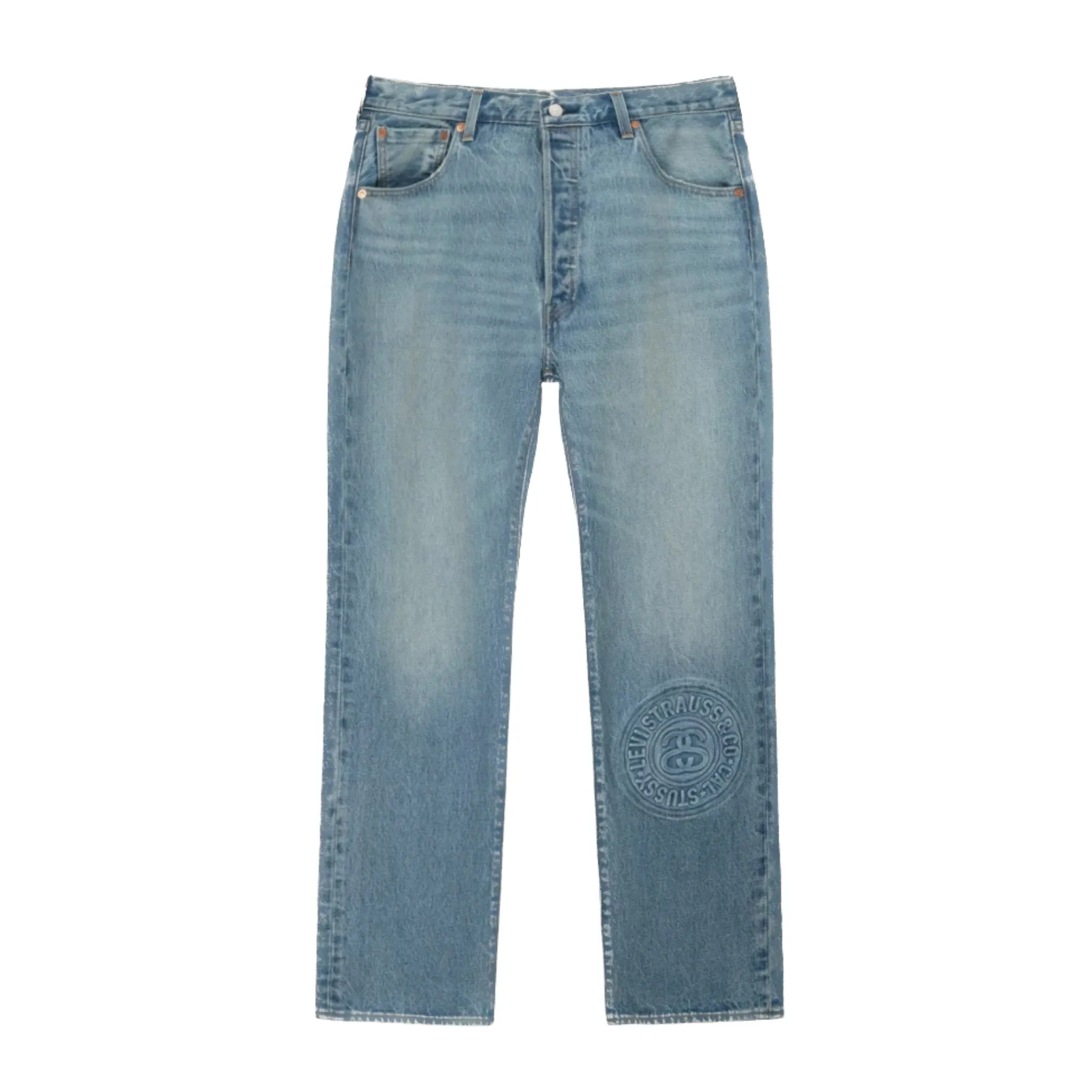 Stussy x Levi's Embossed 501 Jeans Stussy Rugged Blue