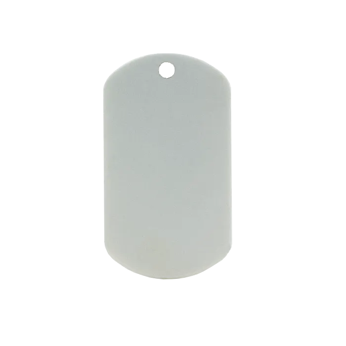 SUBLIMATION WHITE MILITARY DOG TAG (2 SIDED)