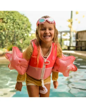 Sunnylife Melody the Mermaid Swim Vest 1-2 Neon Strawberry