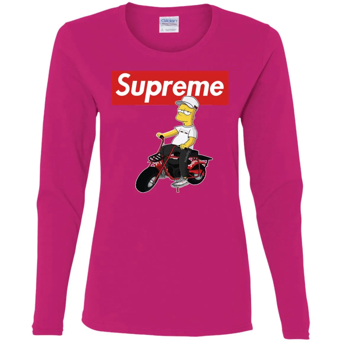 Supreme Car T-shirt Women Long Sleeve Shirt