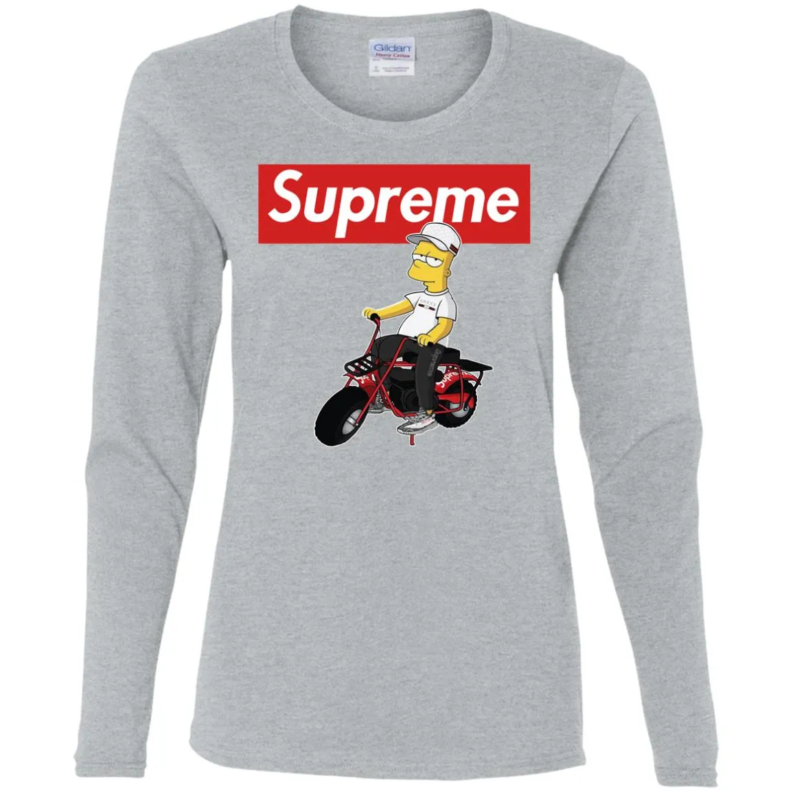 Supreme Car T-shirt Women Long Sleeve Shirt