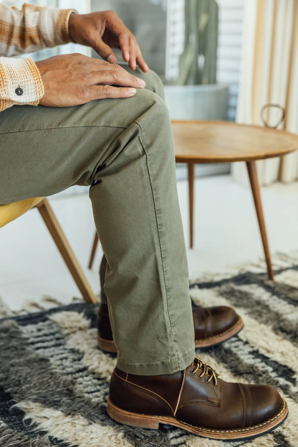 The Fatigue Pants Stretch Oxford - Moss