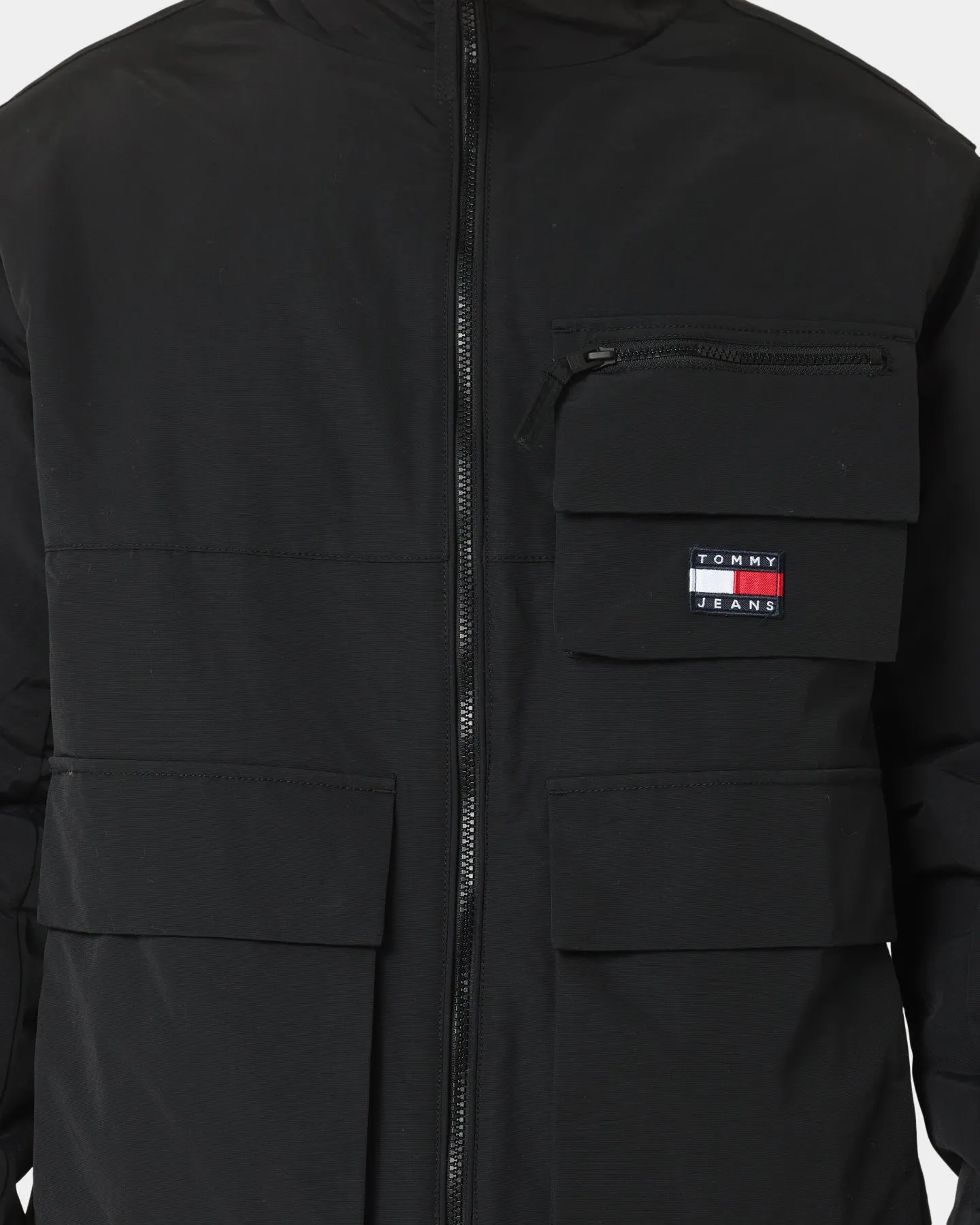 Tommy Jeans Reversible Sherpa Jacket Black