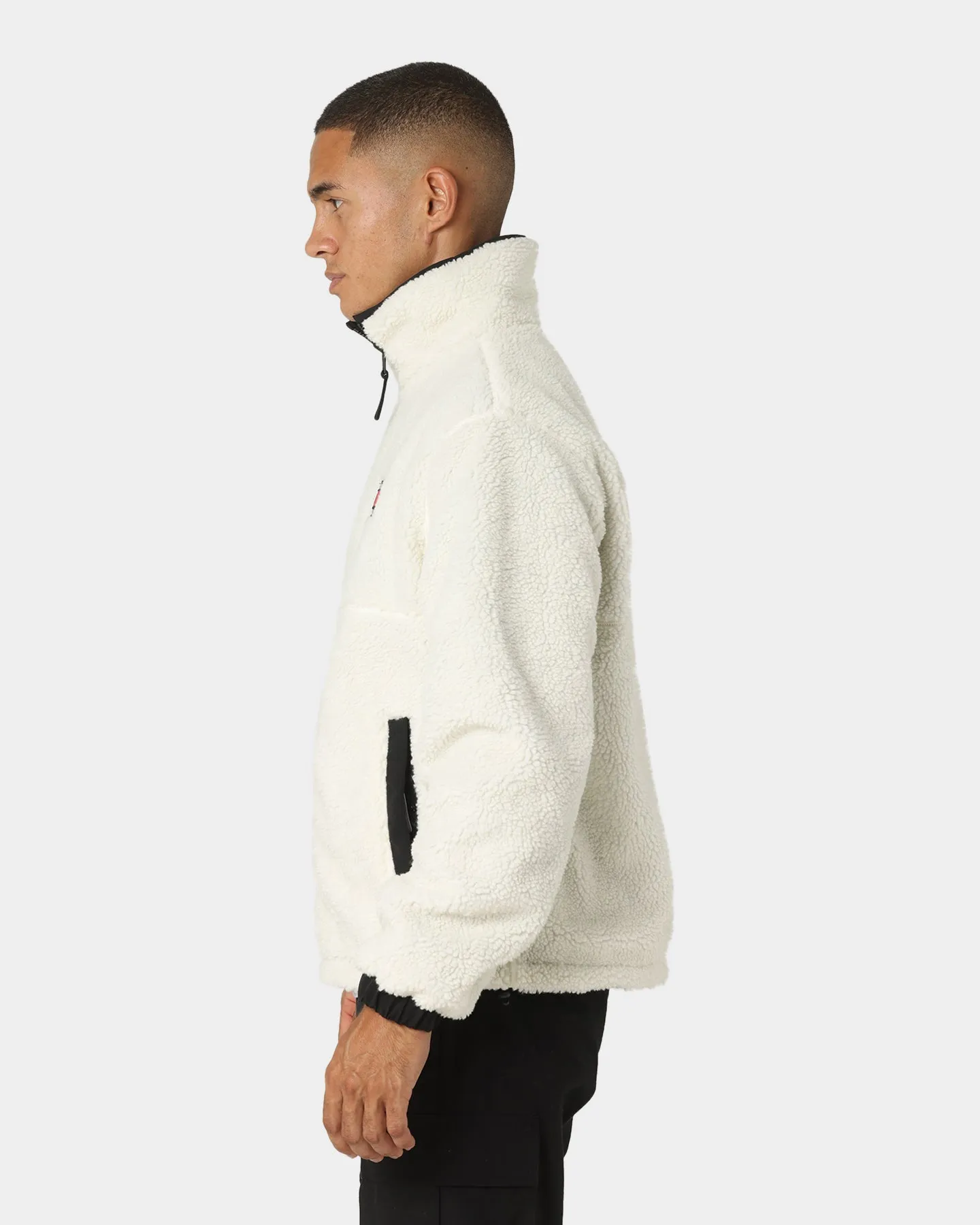 Tommy Jeans Reversible Sherpa Jacket Black