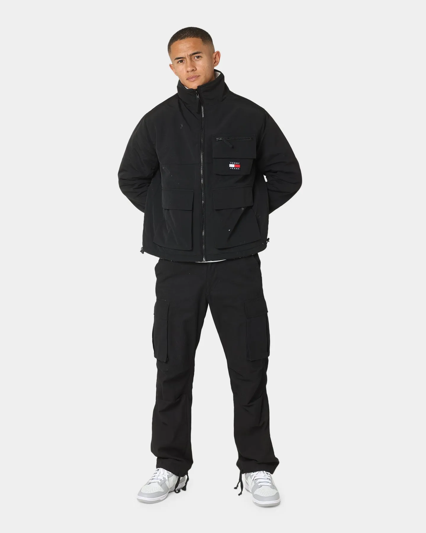 Tommy Jeans Reversible Sherpa Jacket Black