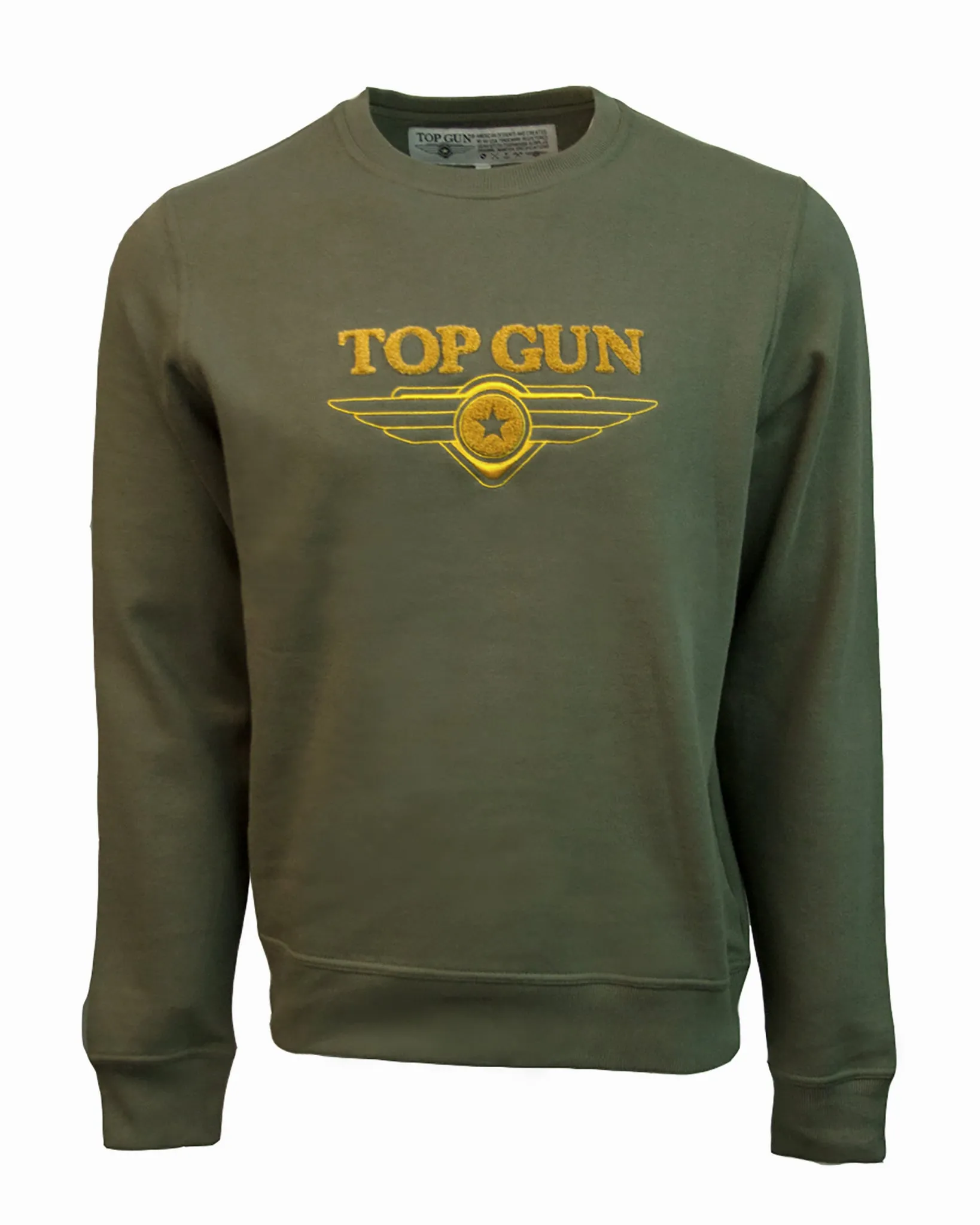 TOP GUN® EMBROIDERED LOGO CREWNECK