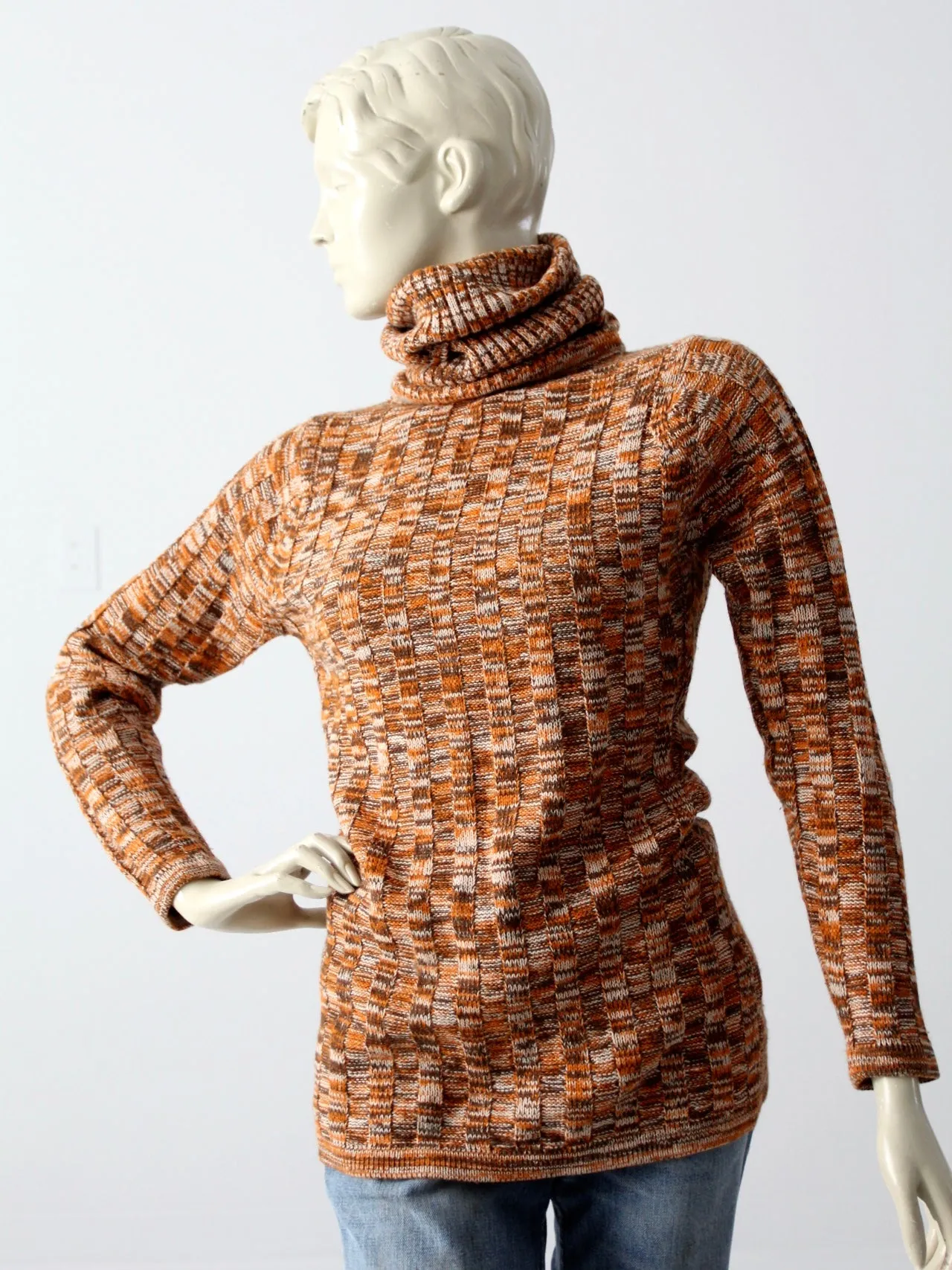 vintage 70s turtleneck sweater