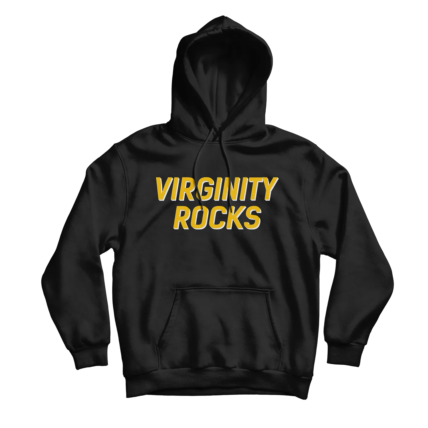 Virginity Rocks Black Hoodie