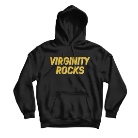 Virginity Rocks Black Hoodie