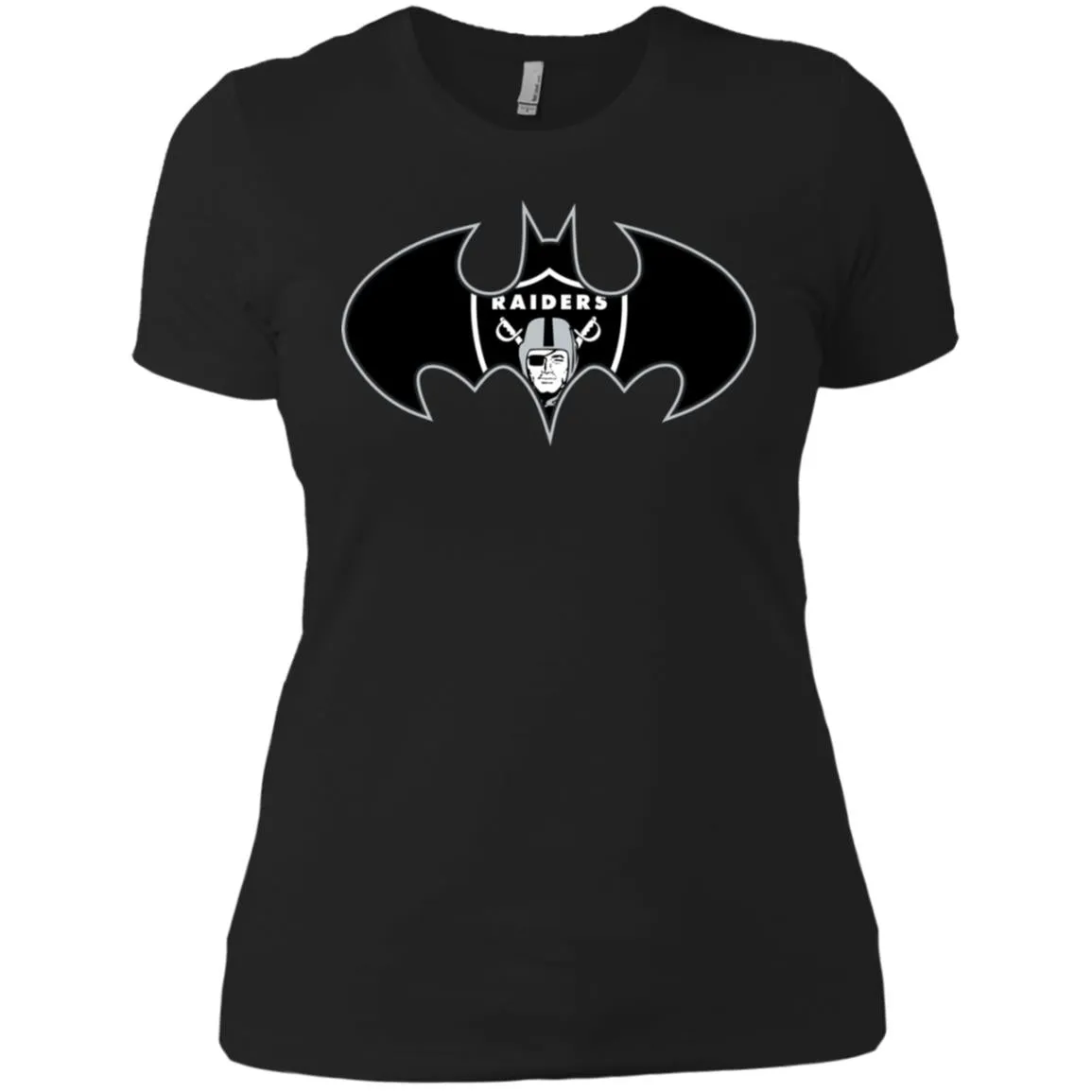 We Are The Oakland Raiders Batman Nfl Mashup Women Cotton T-Shirt