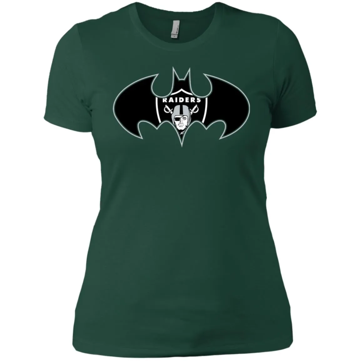 We Are The Oakland Raiders Batman Nfl Mashup Women Cotton T-Shirt