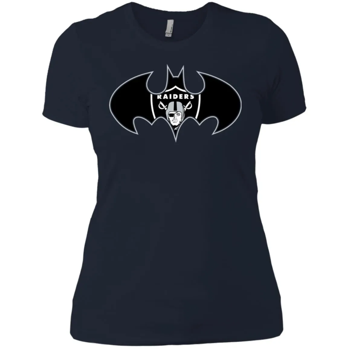 We Are The Oakland Raiders Batman Nfl Mashup Women Cotton T-Shirt