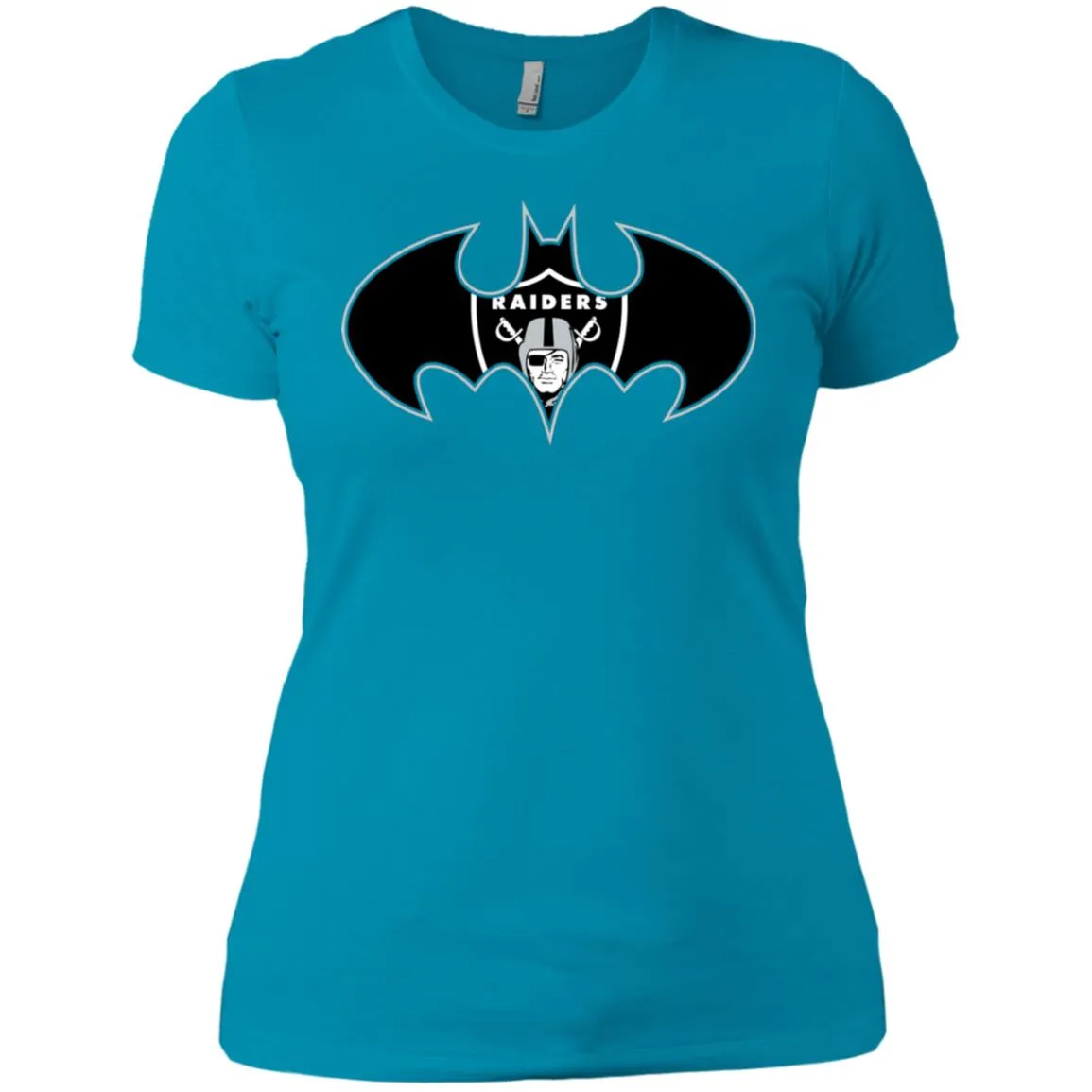 We Are The Oakland Raiders Batman Nfl Mashup Women Cotton T-Shirt