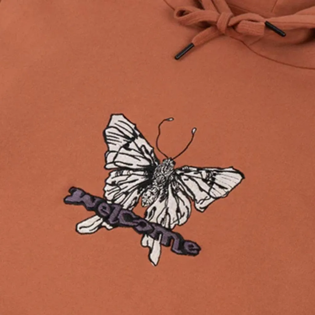 Welcome Garment-Dyed Butterfly Pullover Hoodie