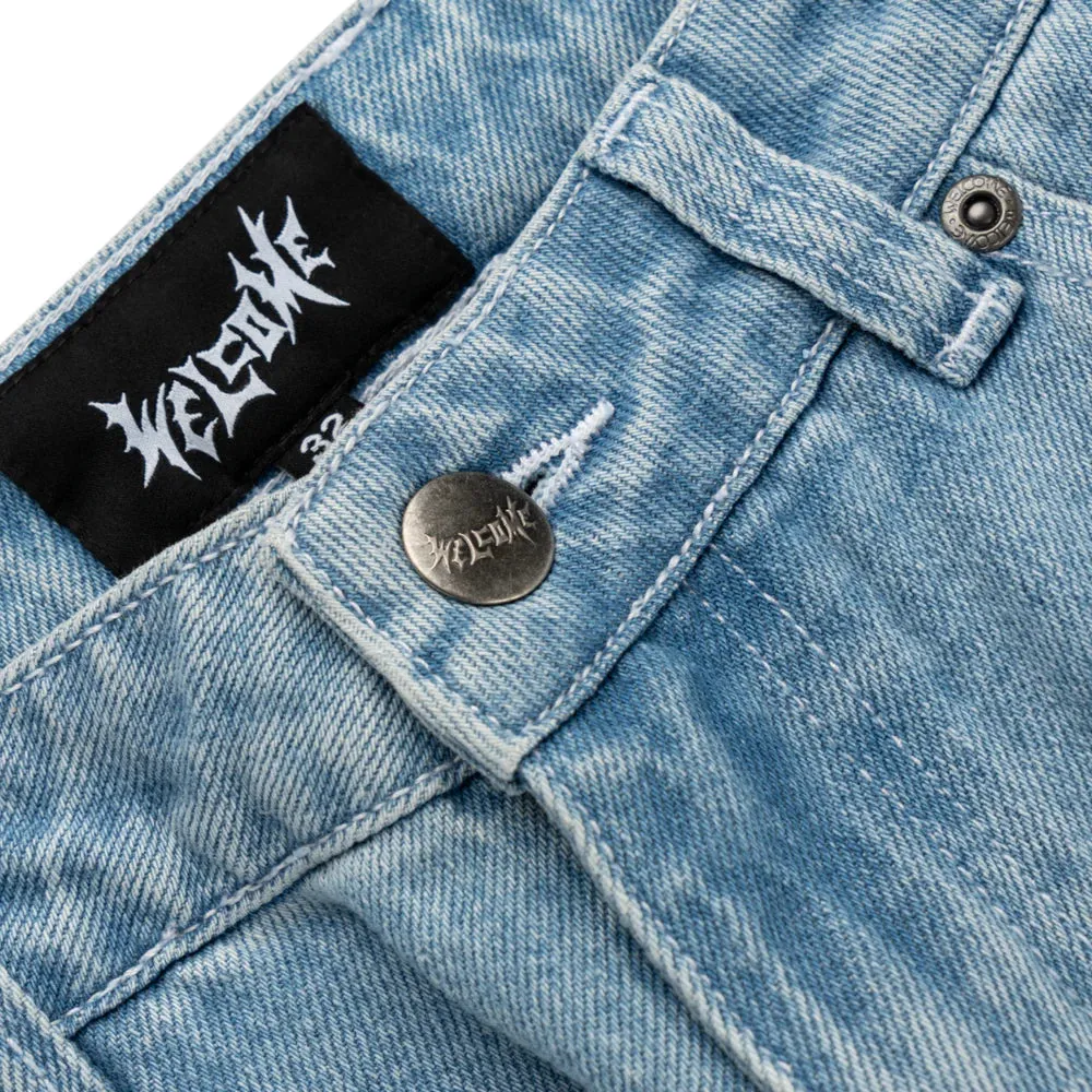 Welcome Immortal Loose Straight Denim - Washed Blue