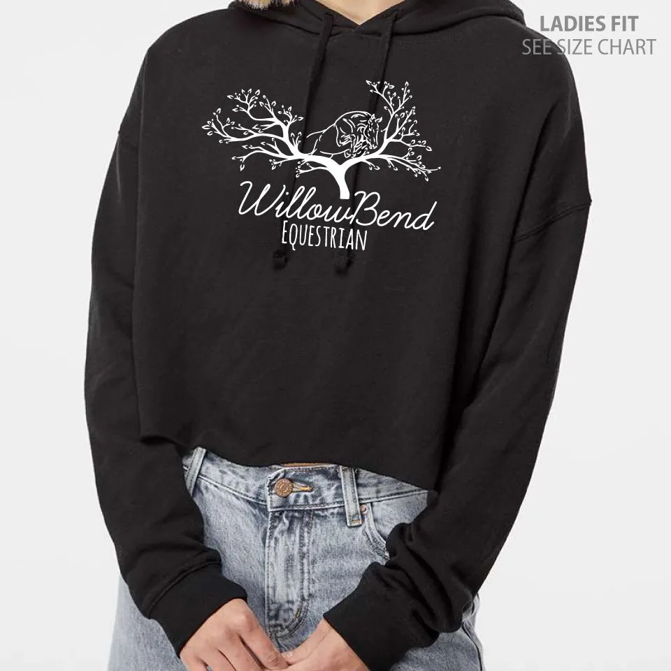 Willowbend Large Logo Ladies Cropped Premium Hoodie (WBT004-AFX64CRP)