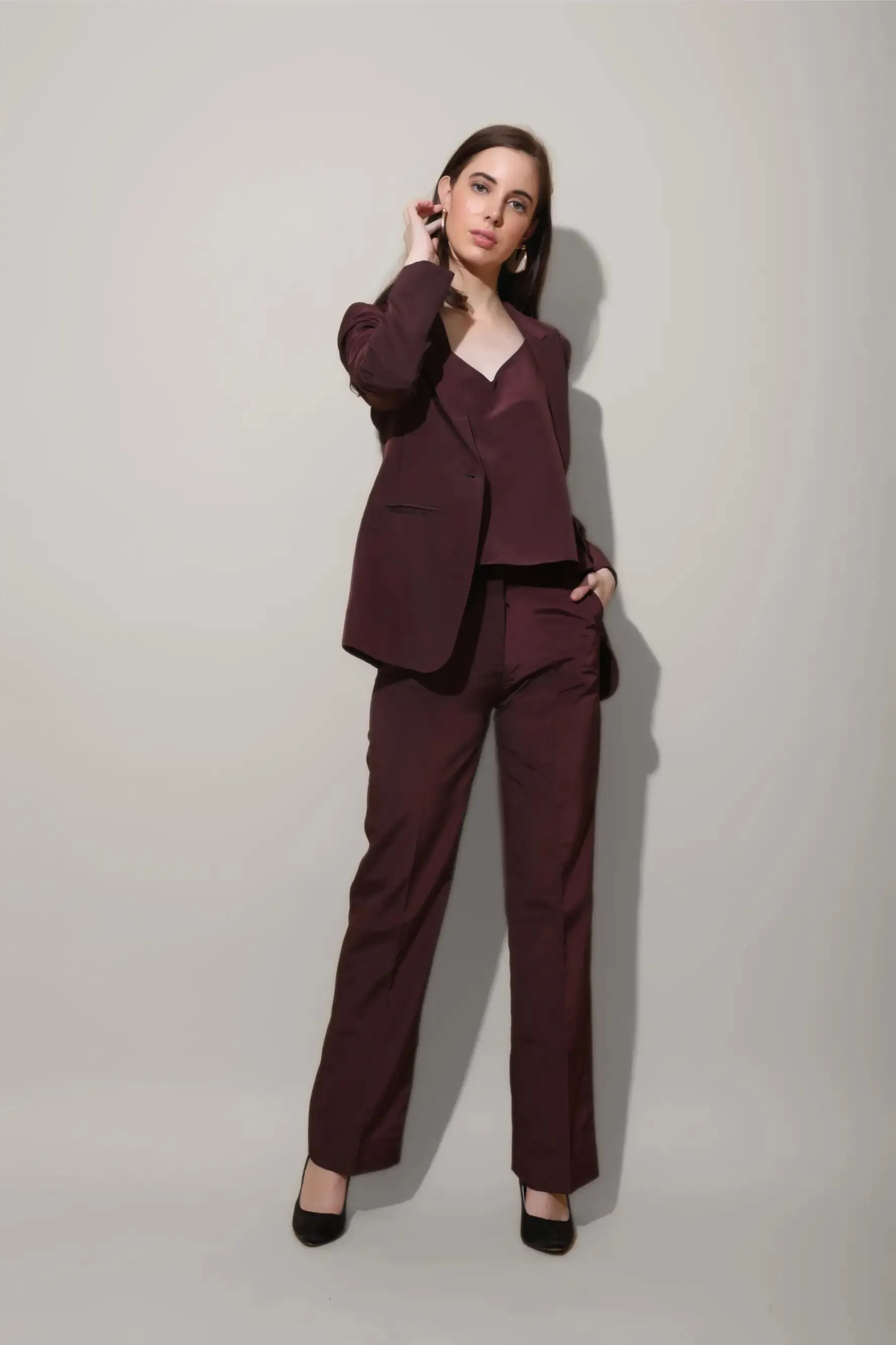 Wine Formal Pants