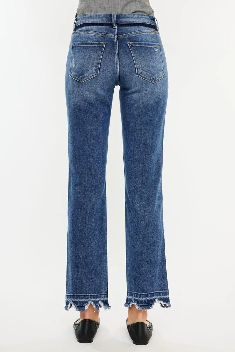 Women's KanCan High Rise Slim Straight Leg Jean