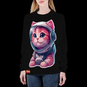 Women's "Space cat 2 "Print Sweater