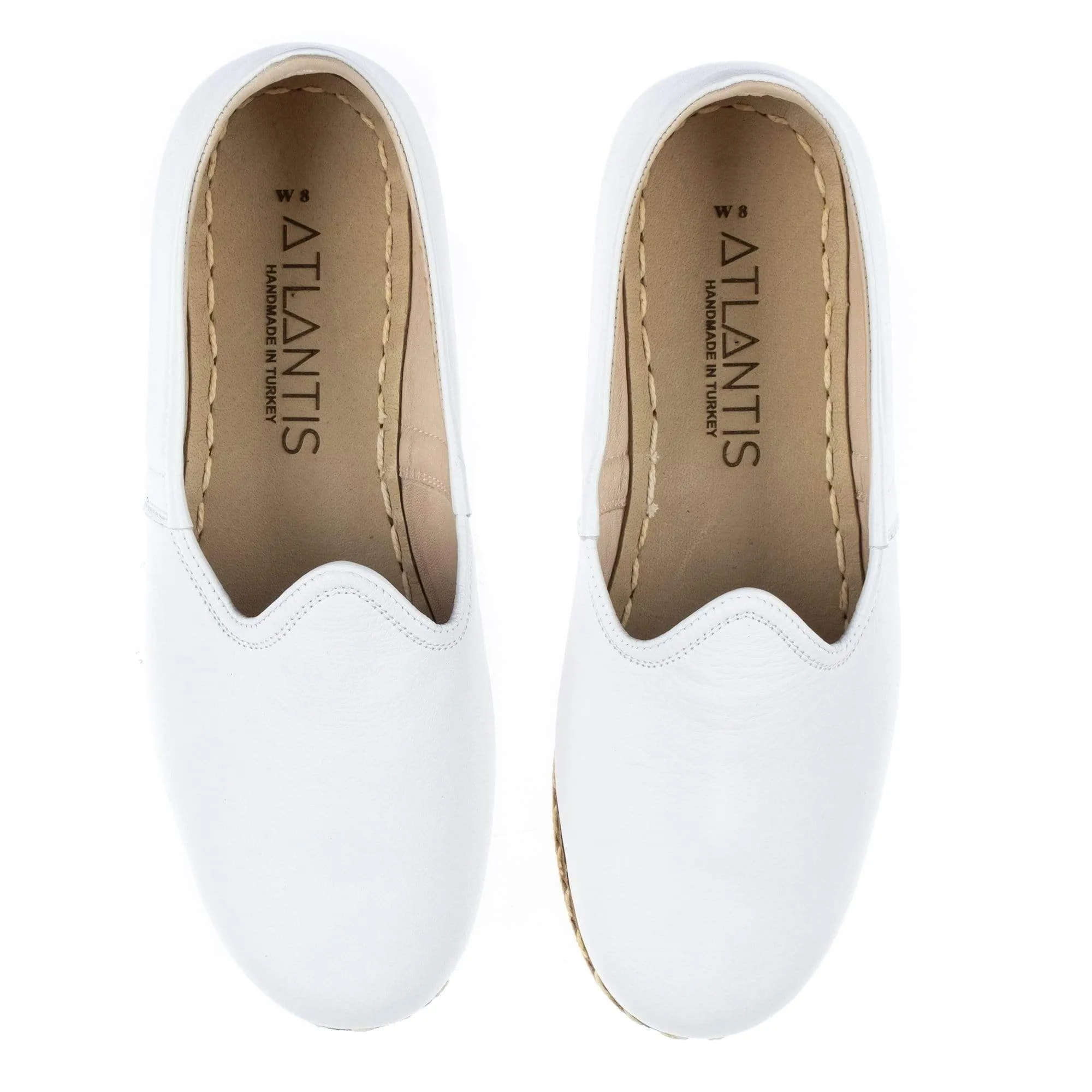 Women's White Slip On Shoes