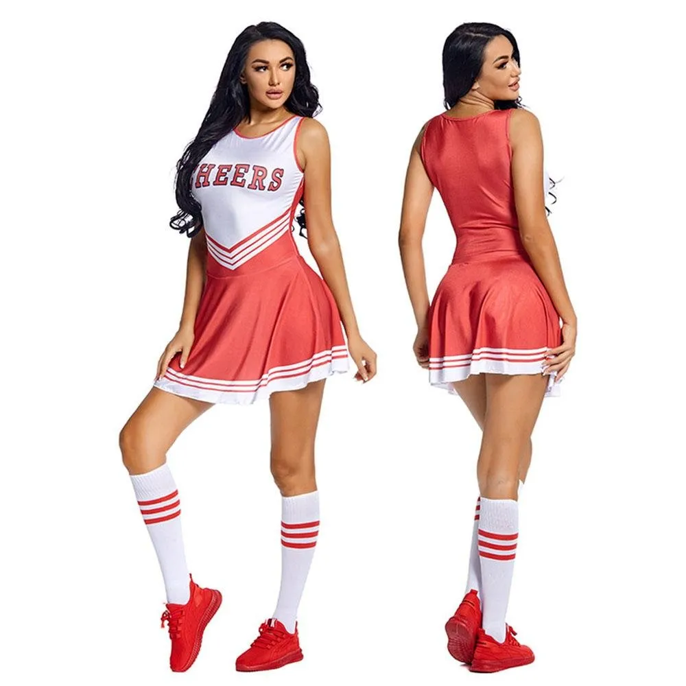 World Cup cheerleaders uniforms Costume football baby with socks