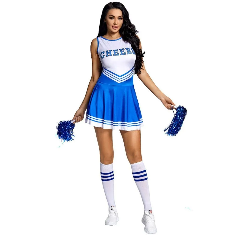 World Cup cheerleaders uniforms Costume football baby with socks